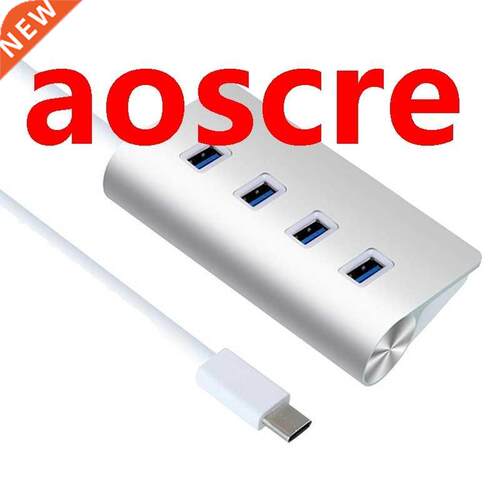 Type-C Aluminum Alloy 4-Port USB3.0 HUB 5Gbps Splitter USB C