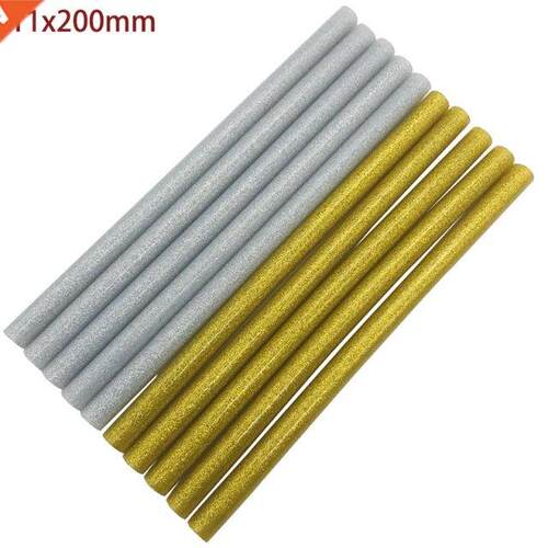 5pcs Gold or Sliver 11mm*200mm Hot Melt Glue Sticks For Glue