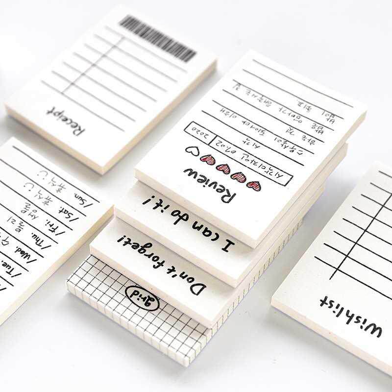 50Sheets/Pack Receipt Planner Pad Student School Stationery