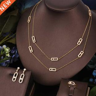 Zirconia Full Women 4pcs For Bridal Sets Janekelly Jewelry