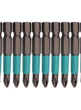 10pcs/slot 1/4 Anti Slip Hex Shank Drill Bits 50mm PH2 Phill