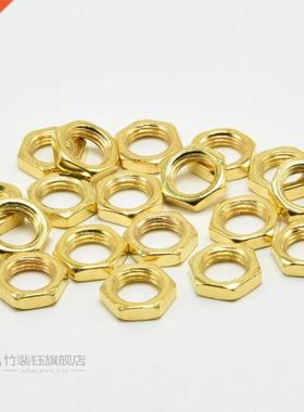 M10 Gold Nuts Lamp Fastening Nut 4MM Thickness Alloy 10mm T