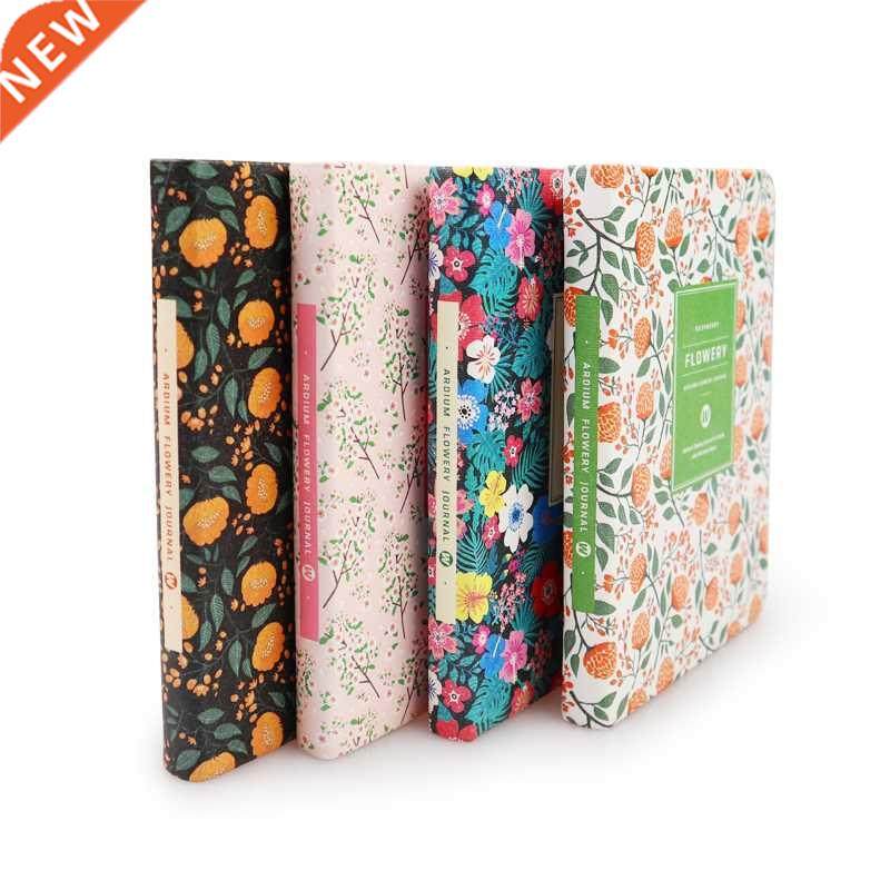 New Cute PU Leather Floral Flower Schedule Book Diary Weekly