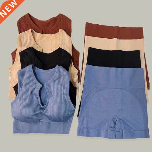 Yoga Set Gym Set Workout Clothes for Women Seamless Leggings