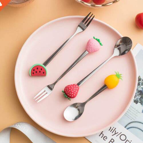 NEW Listing Individual Fruit Shape Kitchen Dessert Spoon For
