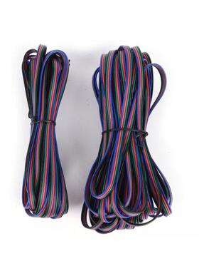 1pcs 5m 10m 4 PIN RGB Led Wire Cable LED RGB Cable Extension