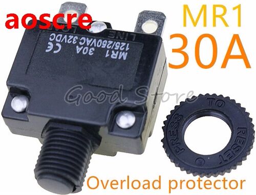 1pcs Reset thermal switch MR1 30A 125/250VAC 32VDC overload