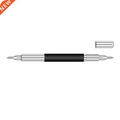 2PCS Double Ended Tungsten Carbide Scribing Pen Tip Steel Sc