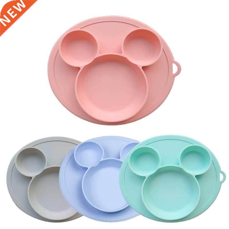 Kids Bowl Plates Baby Feeding Silicone Plate Children's