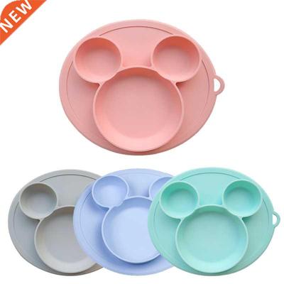 Kids Bowl Plates Baby Feeding Silicone Plate Children's