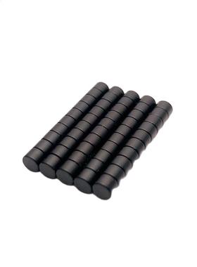 50PCS dia4x3mm Black Epoxy Neodymium Magnet Strong Small Rou