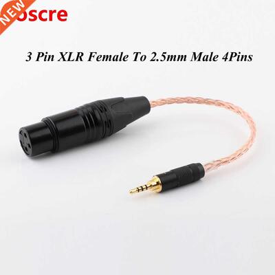 2.5mm TRRS Balanced Male to 3-Pin XLR Balanced Female 7N OCC