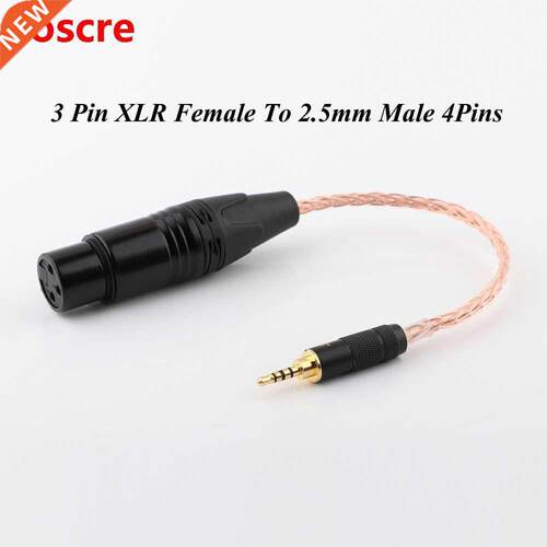 2.5mm TRRS Balanced Male to 3-Pin XLR Balanced Female 7N OCC