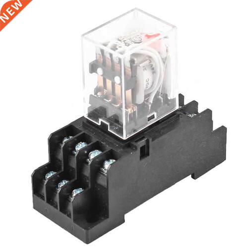 DC 24V Coil Volt 4PDT 14 Pin Terminal ElectroRelay HH54P