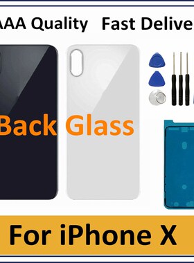 1PCS Back Glass For iphone X Back Housing Battery Cover Rear
