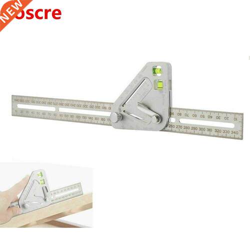1.8in Protractor Carpenter Tools Square Woodworking Ruler A