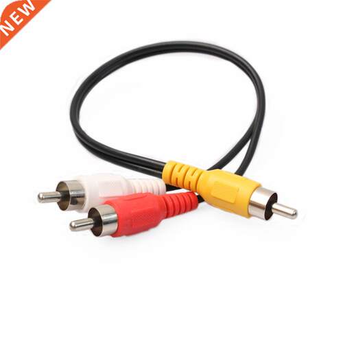 RCA Phono Y Splitter Cable 2 Male To Male Audio Lead Adapter
