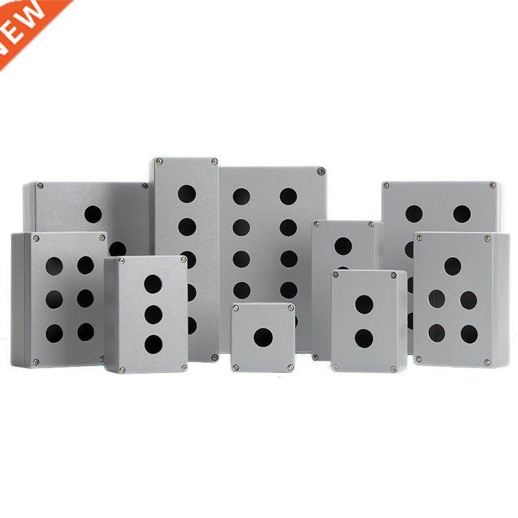 Metal cast aluminum waterproof button box aperture 22mm term