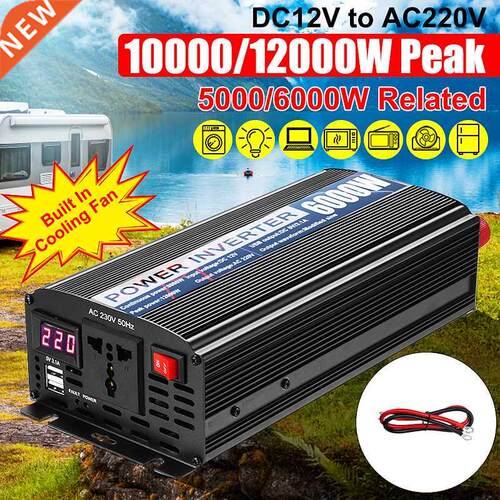 12000W Peaks Car Power Inverter 12V 220V Inverter Charger Vo