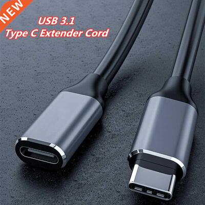 USB3.1 Type C Extension Cable Type C Extender Cord 4K HD Ma