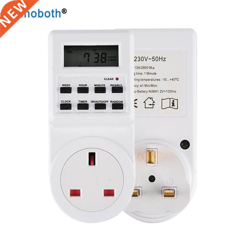 Electronic Digital Timer Switch Socket 24 Hour Cyclic EU UK
