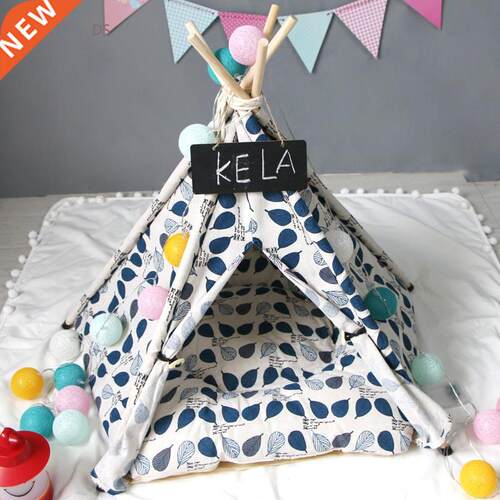 Pet Tent House Dog Fence Foldable Puppy Crate Cat Beds Campi