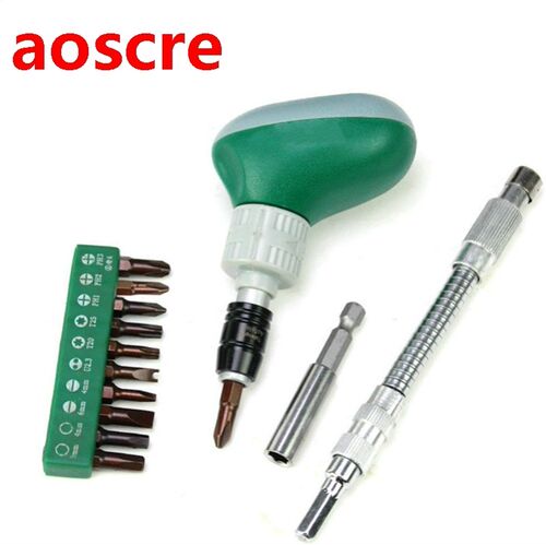 13 In 1 Mini Multifunctional Rotary Head Ratchet Screwdriver
