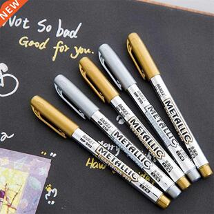 Marker Pen Silver 1Pc Album Color Gold Journal Metallic