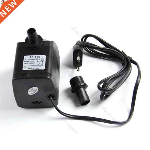 EU Plug 220V 20W 1000L/H Submersible Fountain Air Fish Tank