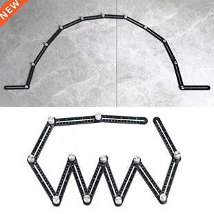 12 Fold Aluminium Alloy Angle Ruler Finder Adjustable Measur