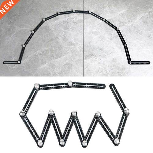 12 Fold Aluminium Alloy Angle Ruler Finder Adjustable Measur