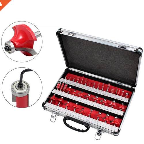 5PCS 6mm Shank Tungsten Carbide Router Bit Set Wood Woodwor
