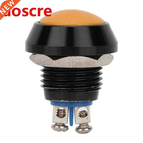 10pcs 12mm Momentary Metal Push Button Switch Round Head Sel