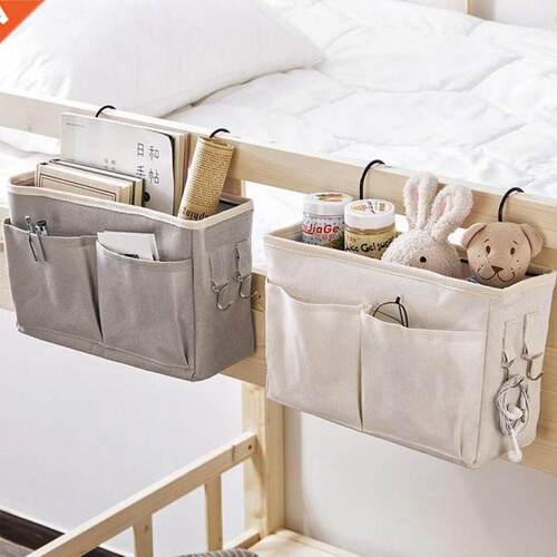 Bedsde Hangng Storage Organzer Caddy Wth Metal Hooks Bun
