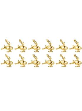 Napkin Rings,Gold Elk Chic Napkin Rings For Place Settings,W