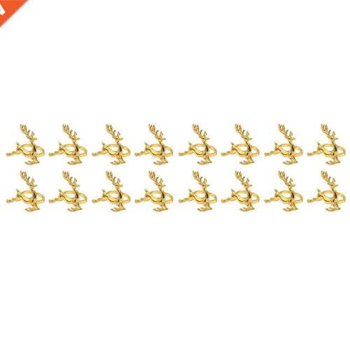 Napkin Rings,Gold Elk Chic Napkin Rings For Place Settings,W