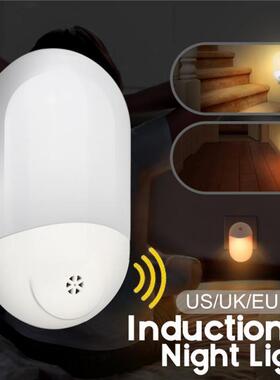 NEW 1/2/4/6pcs LED PIR Motion Sensor Smart Night Lights AC10