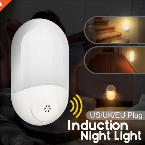 NEW 1/2/4/6pcs LED PIR Motion Sensor Smart Night Lights AC10