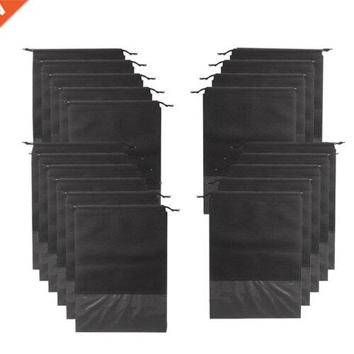 20PCS Travel Shoe Bags Non-Woven Storage with Rope for Men a