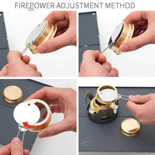 Cooking Outdoor Alcohol Stove Handle Stainless Steel Fuel Ba