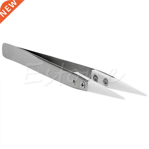 Heat Resistant Stainless Steel Ceramic Tweezers Pointed Tip
