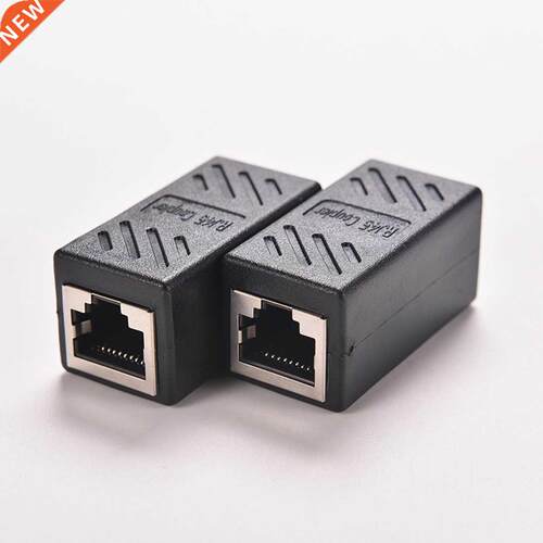 Black Female to Female Network LAN Connector Adapter Coupler