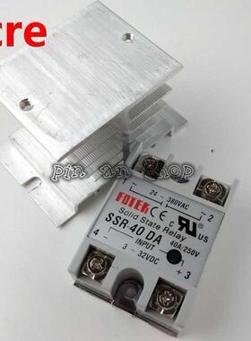 1PCS SSR40DA SSR-40DA Manufacturer 40A ssr relay,input -2V