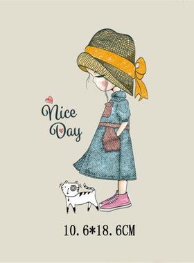 Lovely grl Heat Transfer NCE DAY Patch ronng Stckers r