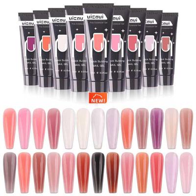 15ml Poly for nail extensions Gel Glitter Builder Gel Manicu