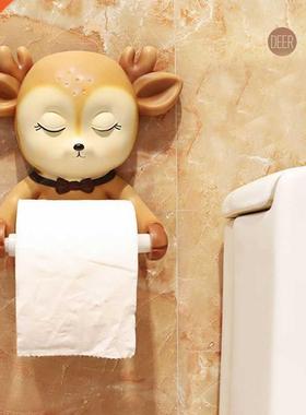 Decorative Deer Toilet Paper Holder Towel Rack Wall Mounted