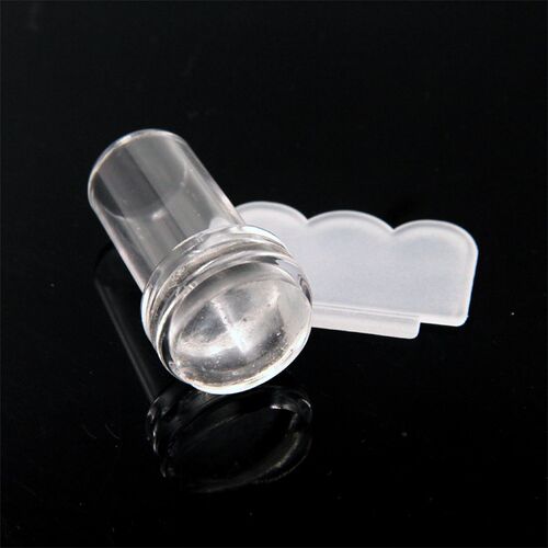 New 2.4cm Soft Silicon Jelly Clear Refill Head Stamper Plast