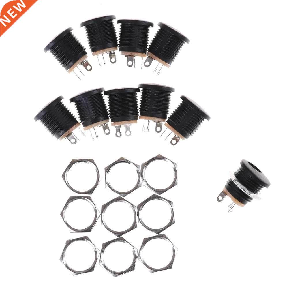 10Pcs 5.5*2.1/2.5*2.1mm Female Panel Mount Connector Plug A