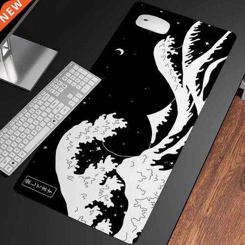 Great Wave Off Art Large Size Mouse Pad Natural Rubber PC Co