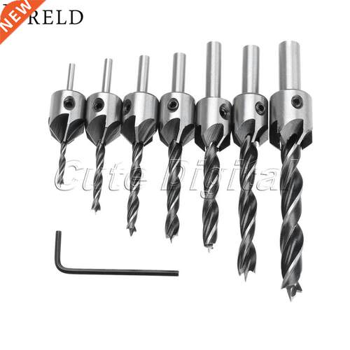 HSS 5 Flute Countersink Drill Bit Woodworking Tool Wood Dril
